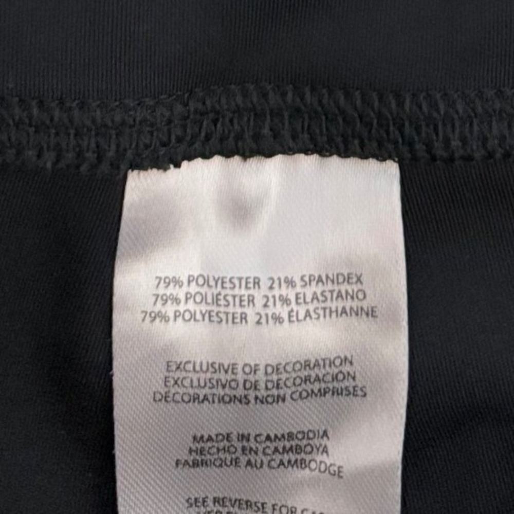 GapFit Womens Black High Rise Flare Leggings Side Pockets Size L Athletic Pants - Picture 5 of 9
